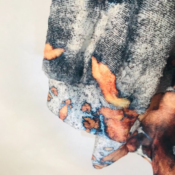 Tie Dye Silver Brown Zip Up Fleece Soft Velour Jacket Synchilla Size Extra Large - Picture 9 of 13